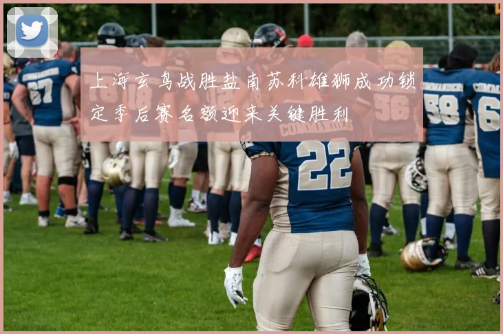 上海玄鸟战胜盐南苏科雄狮成功锁定季后赛名额迎来关键胜利