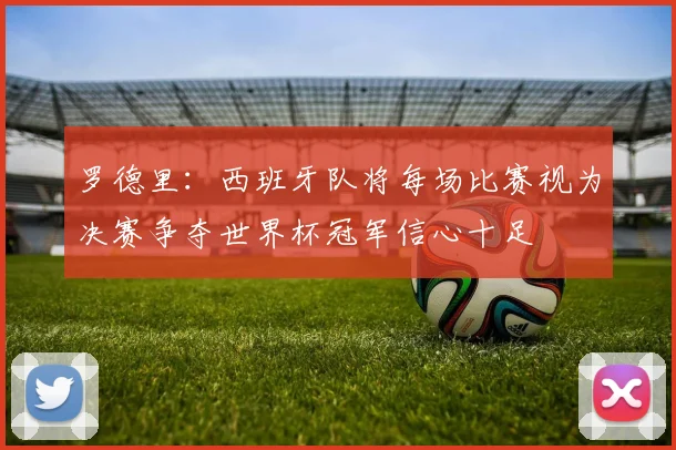 罗德里：西班牙队将每场比赛视为决赛争夺世界杯冠军信心十足
